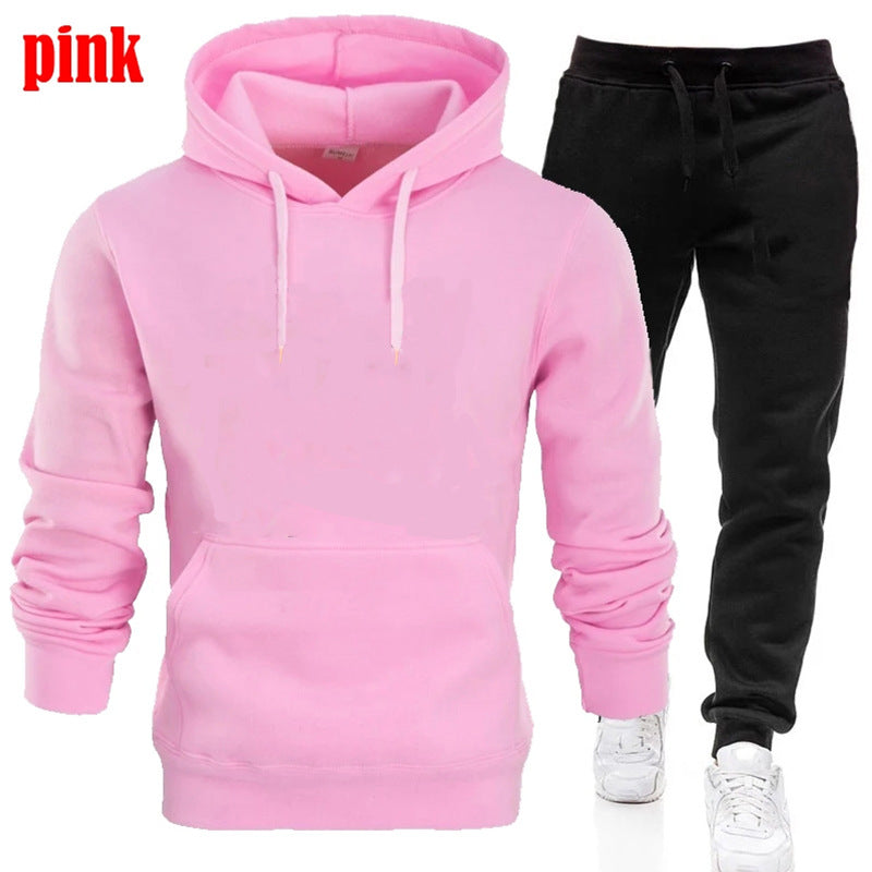 Herren Sportanzug Kapuzenpullover Jogginghose Set Bequem