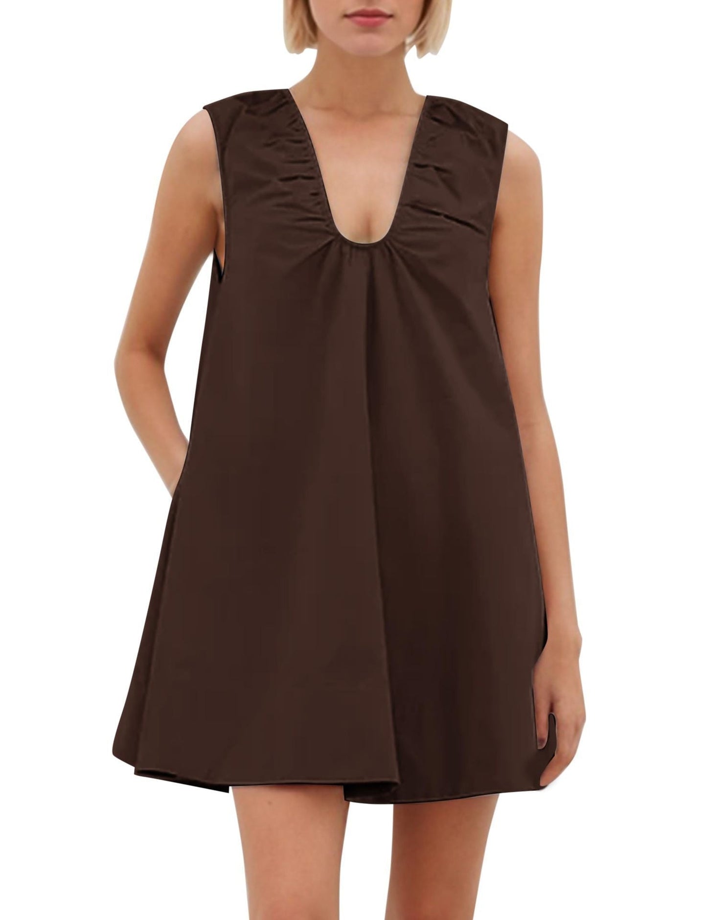 Sommerkleid Damen Lässig Rüschenkleid Kurz