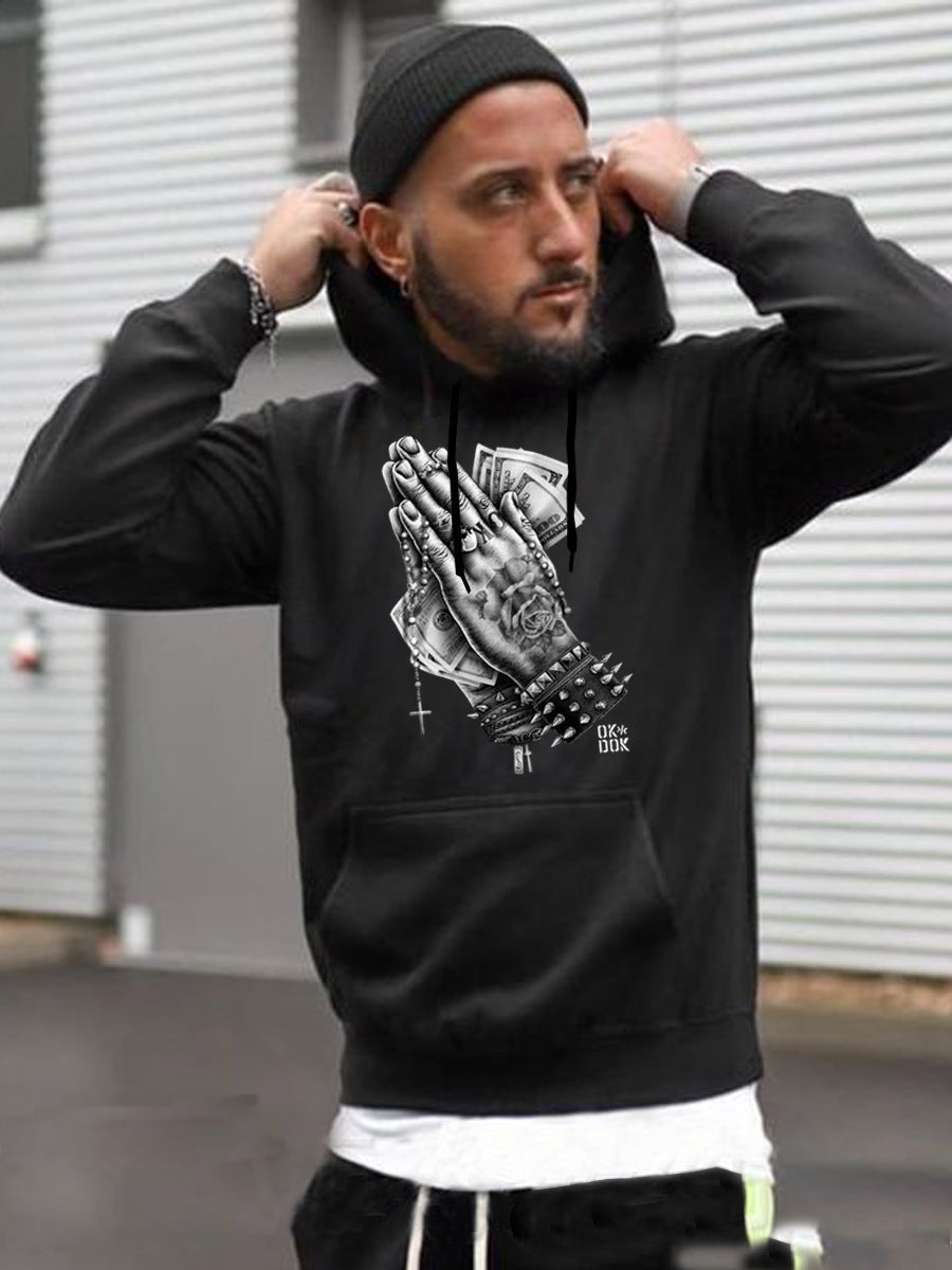 Herren Hoodie mit stylishem Grafikdruck Berlin Style