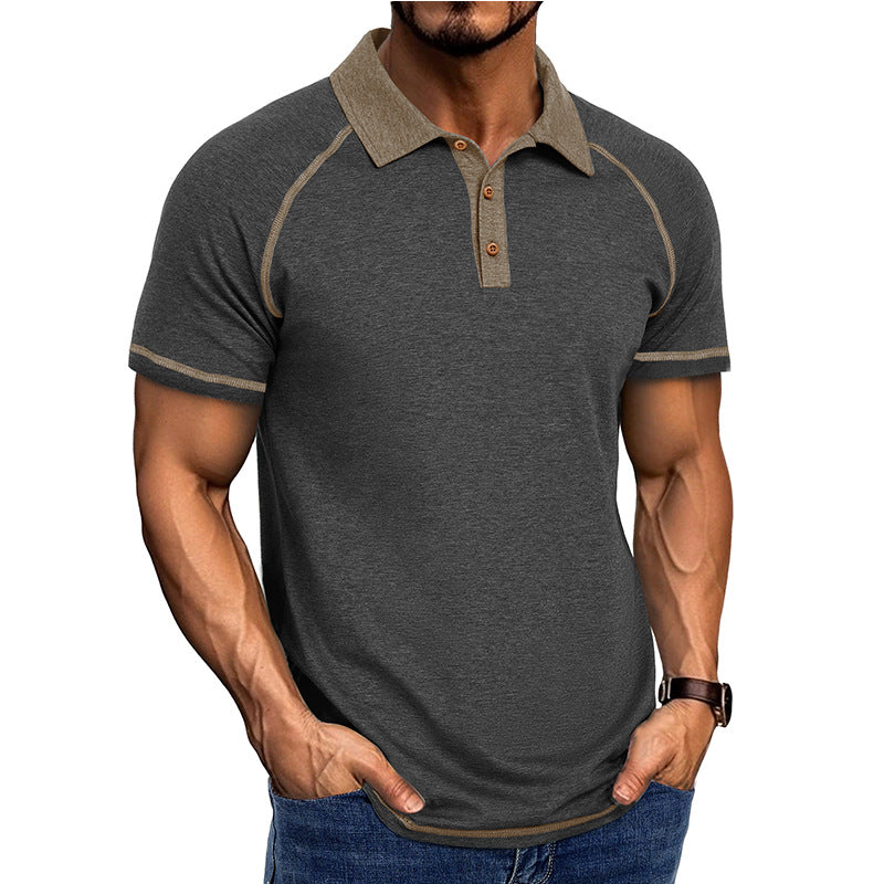 Herren Polo-Shirt Raglan-Schnitt Modern Sportlich - BerlinGlamour