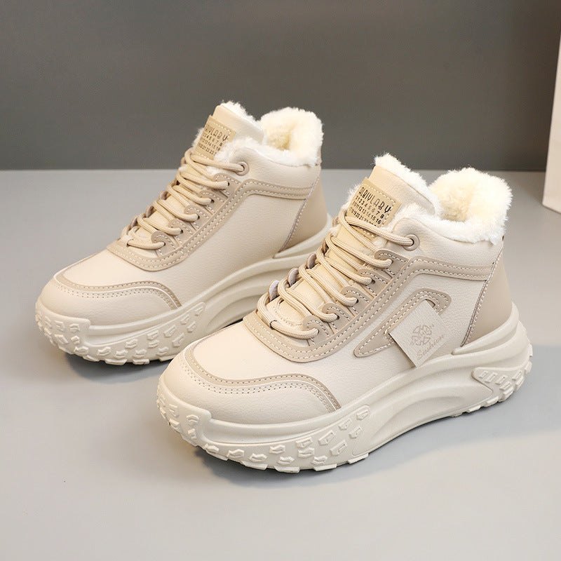 Damen Sneaker Warmfutter Rutschfest Modisch
