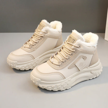 Damen Sneaker Warmfutter Rutschfest Modisch