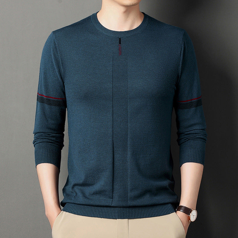 Herren Pullover Strukturiert Hochwertig Rundhals Berlin Style