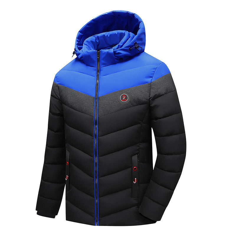 Herren Winterjacke Warm mit Kapuze Modern