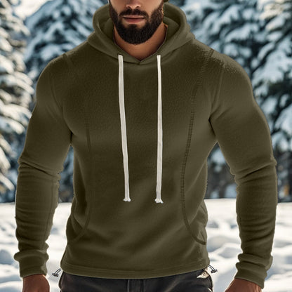 Bequemer Herren Kapuzenpullover aus Weichem Fleece