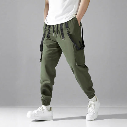 Herren Cargo-Hose Modern Praktisch mit verstellbarem Bund - BerlinGlamour