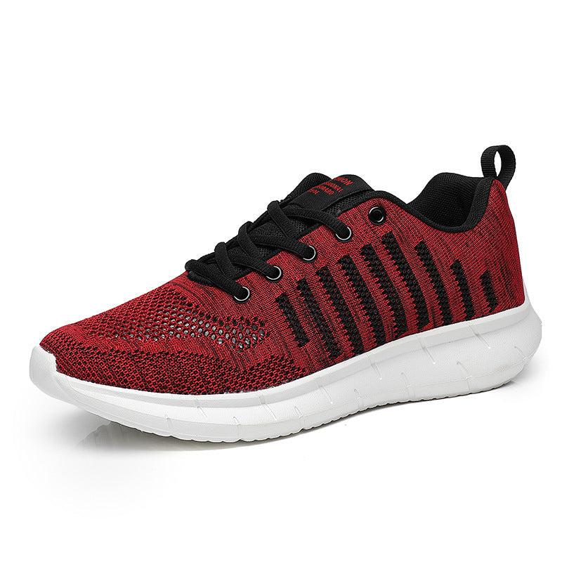 Damen Laufschuhe Sportlich Atmungsaktiv mit Strickdesign