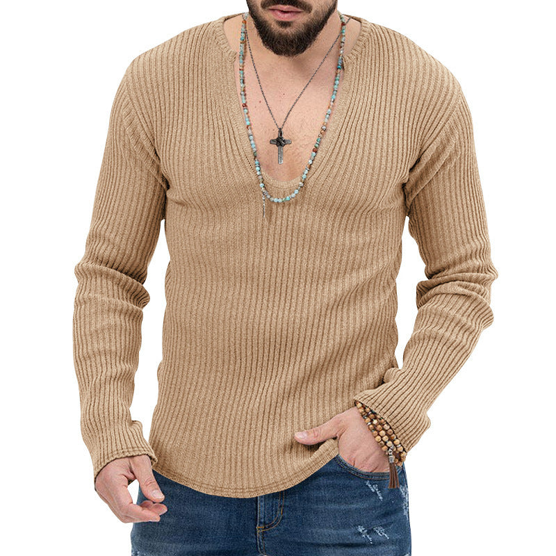 Herren Oberteil Figurbetont Slim Fit Mode