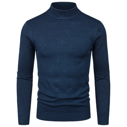 Herren Rollkragenpullover Feine Baumwolle Hochwertig