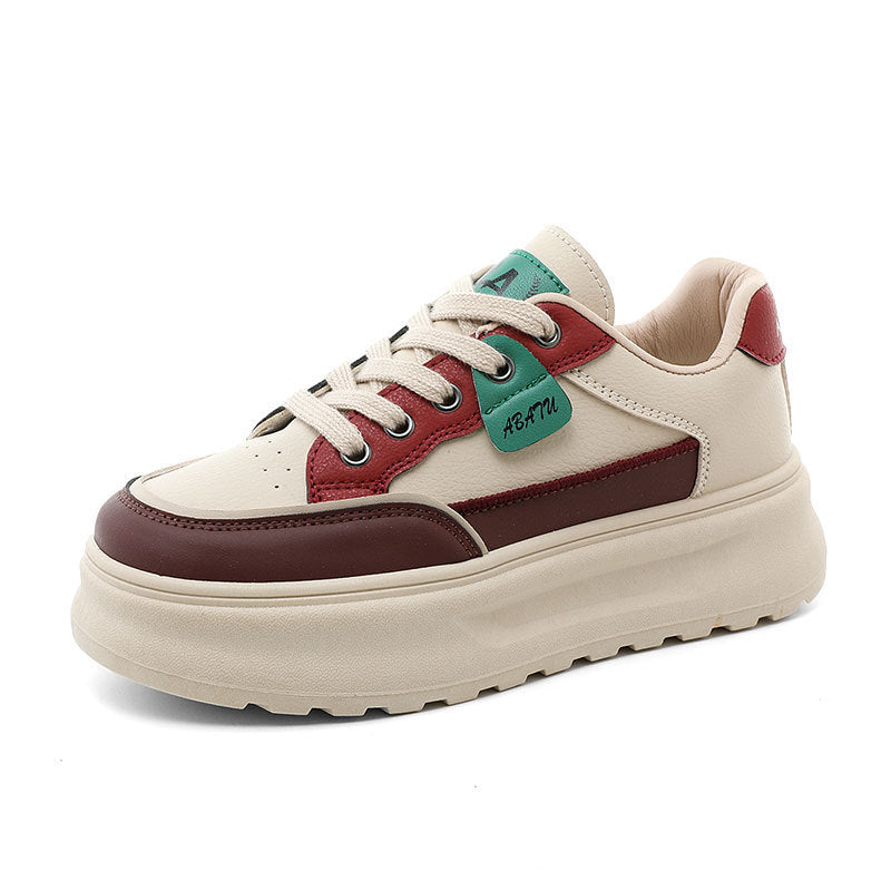 Damen Plateau Sneaker Sportlich Hochwertig Komfortabel