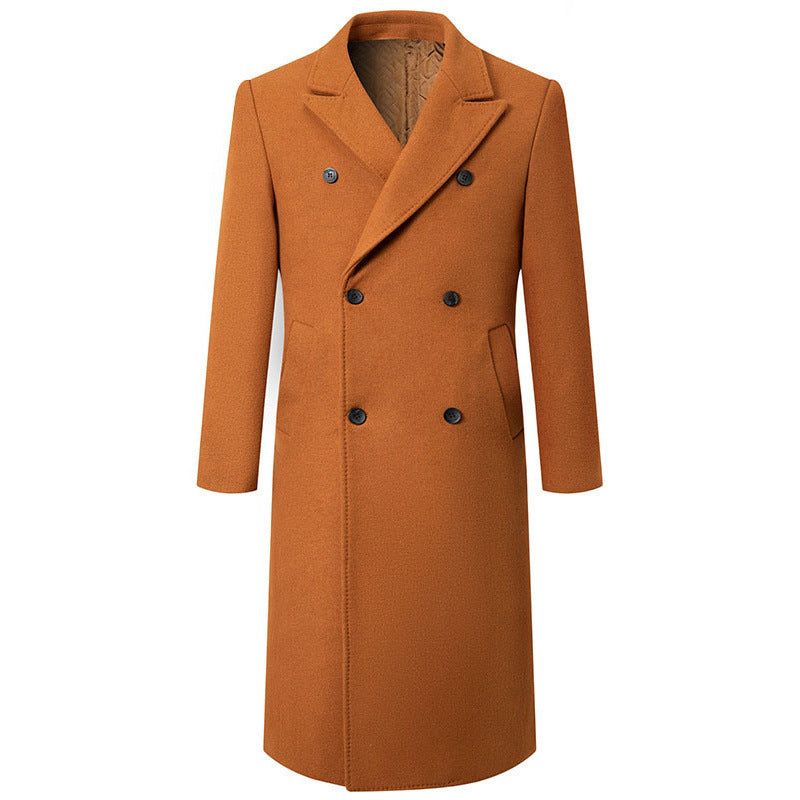 Herren Wollmantel Elegant Schwer Winter