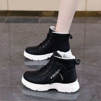 Damen Sneaker Hochformatig atmungsaktiv mit Gummisohle
