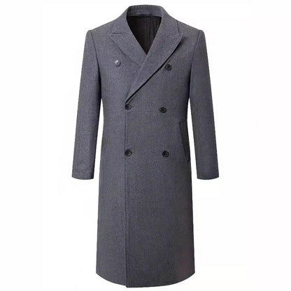 Herren Mantel Doppelfront Eleganter Luxus Winter