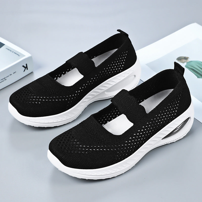 Damen Sneaker Atmungsaktiv Elastisch Dämpfend