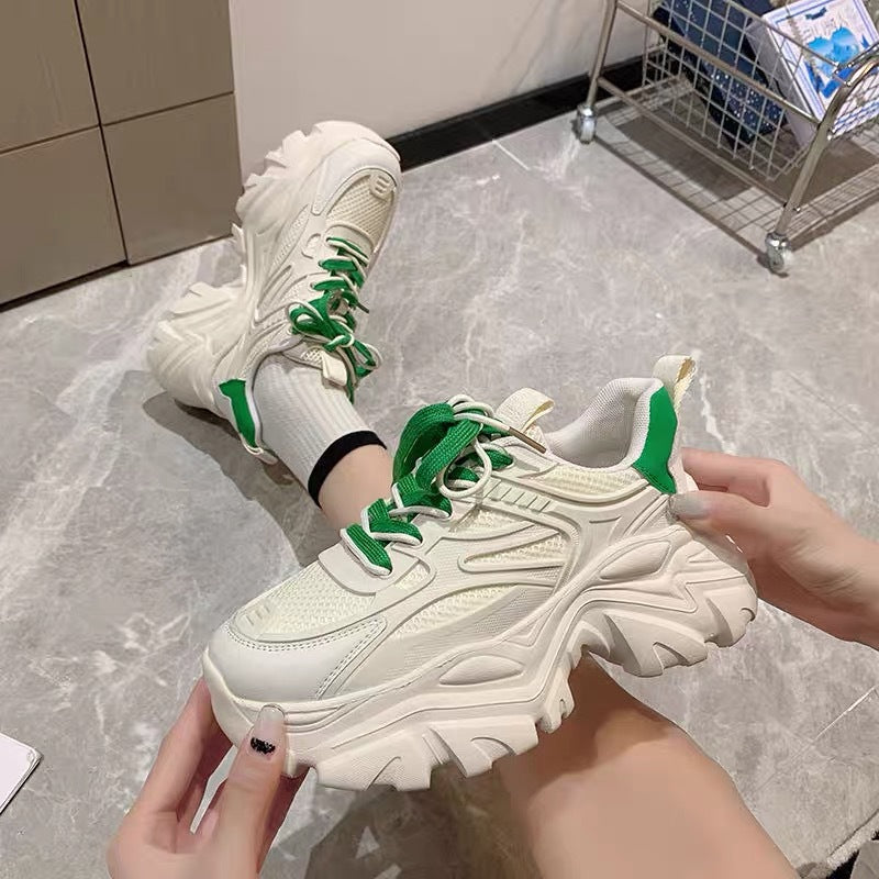 Damen Sneaker Sportlich Dicksohlige Einzigartig Design