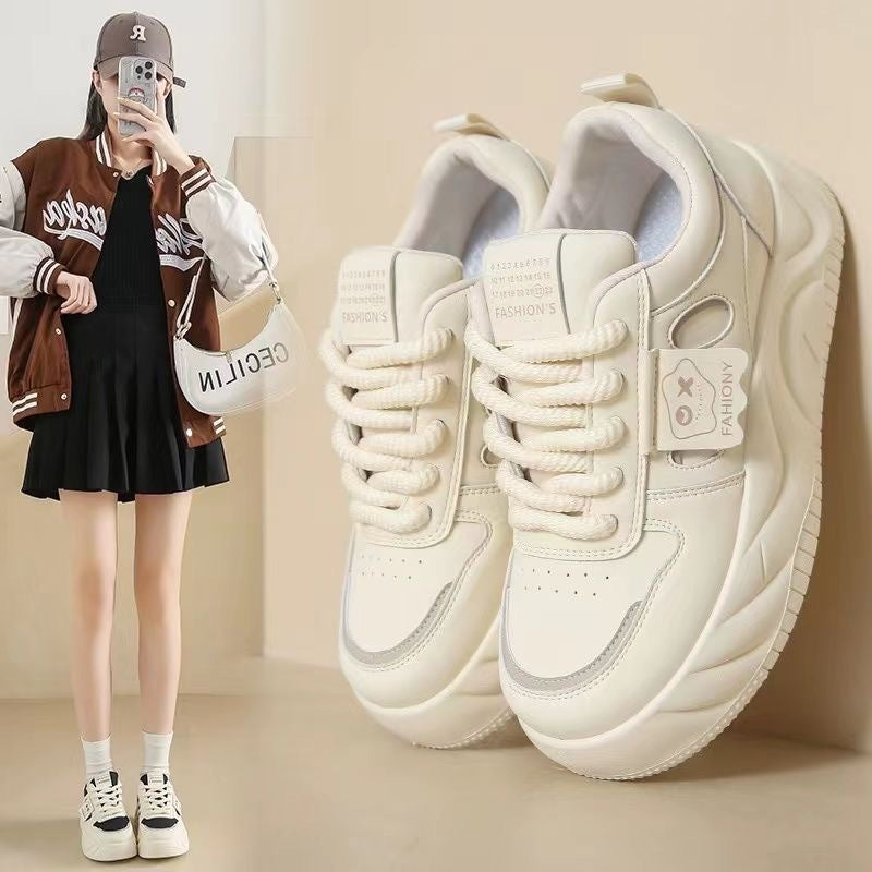 Damen Sneaker PlateauSchuhe Atmungsaktiv Trendy