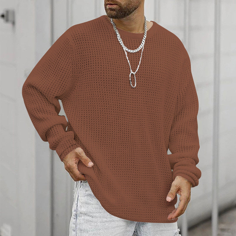 Herren Grobstrickpullover mit modernem Schnitt und kuscheligem Innenfutter BerlinGlamour.