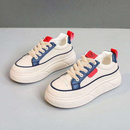 Damen Plateau Sneaker Sportlich Bequem Mit Dämpfung