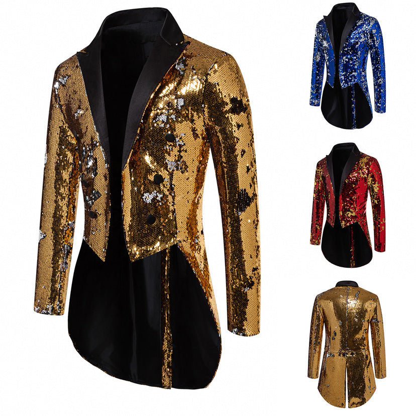 Herren Sakko Glitzer Pailletten Anzugjacke Glamour - BerlinGlamour