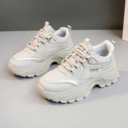 Damen Sneaker Sportlich Chunky Rutschfest Komfortabel