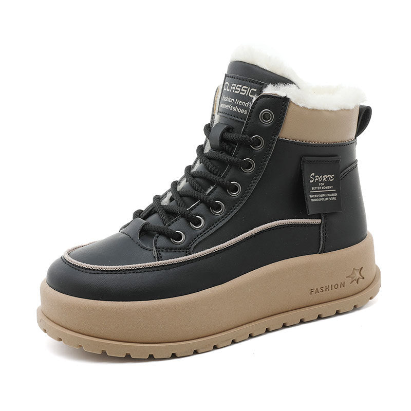 Damen Winterstiefel Warm mit Rutschfester Sohle
