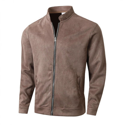 Herren Fleecejacke Stehkragen Weich Warm Modern