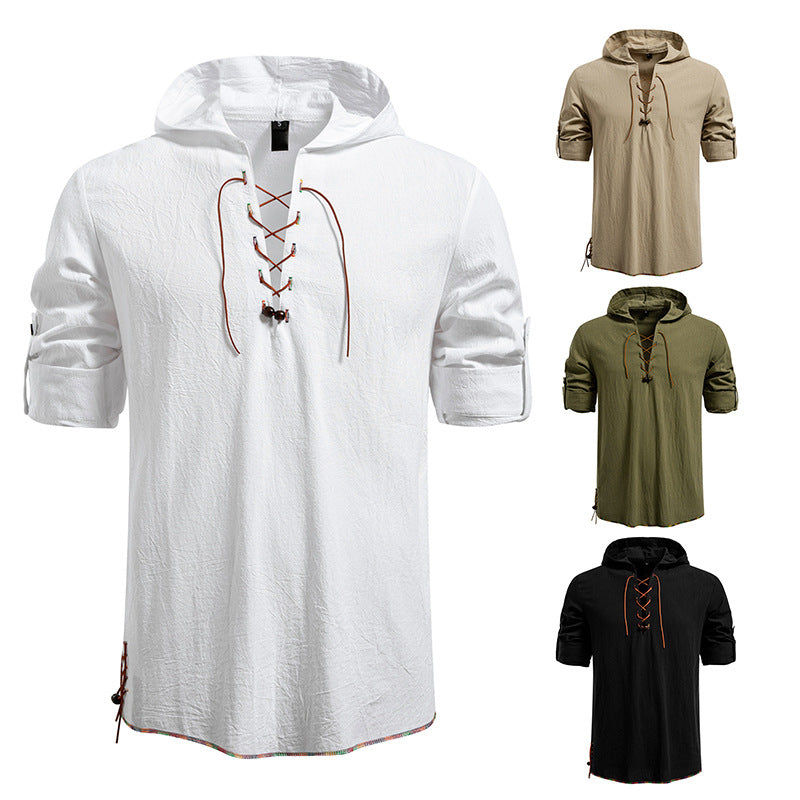 Herren Bluse Mit Schnürung Modern Berlin Style