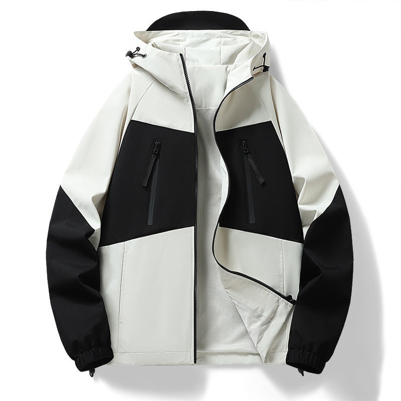 Herren Outdoorjacke wasserabweisend mit Kapuze