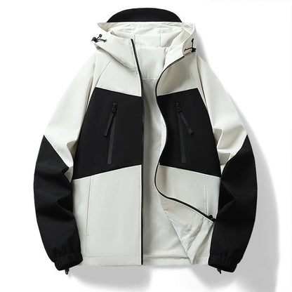 Herren Outdoorjacke wasserabweisend mit Kapuze