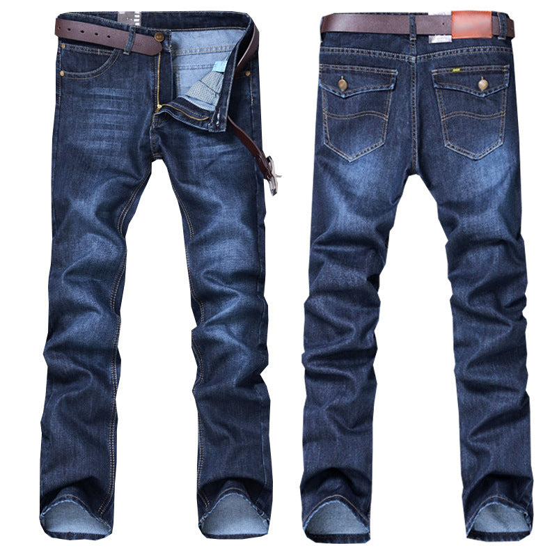 Herren Jeans Slim Fit Elastisch Komfortabel