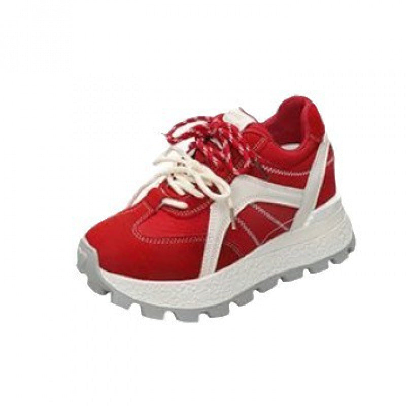 Damen Sneaker Hochplateau Sneakers Sportlich Trendy