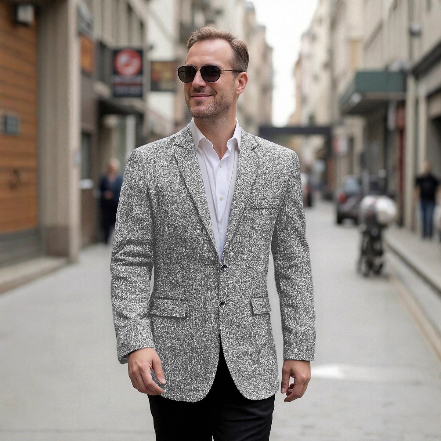 Eleganter Herren Blazer Modern Strukturiert