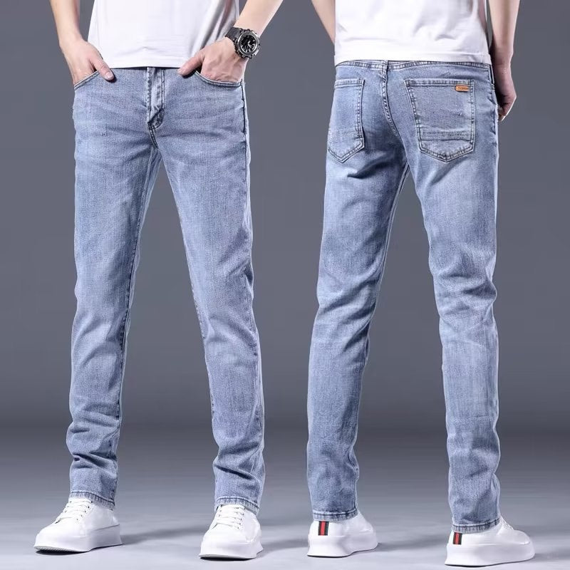 Herren Jeans Slim Fit Vintage Style