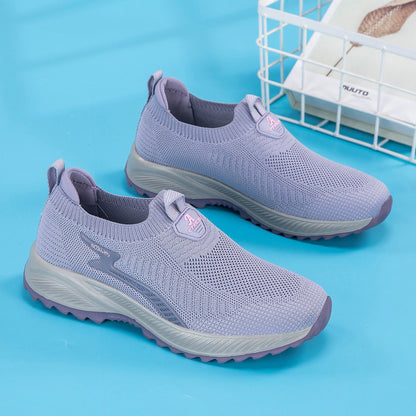 Damen Sneaker Atmungsaktiv Komfortabel mit Weichsohle