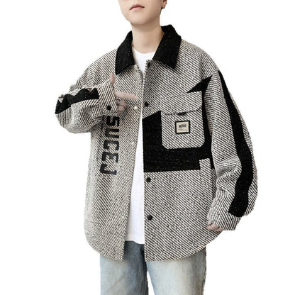 Herren Overshirt Jacke Lässig Modern Streetwear