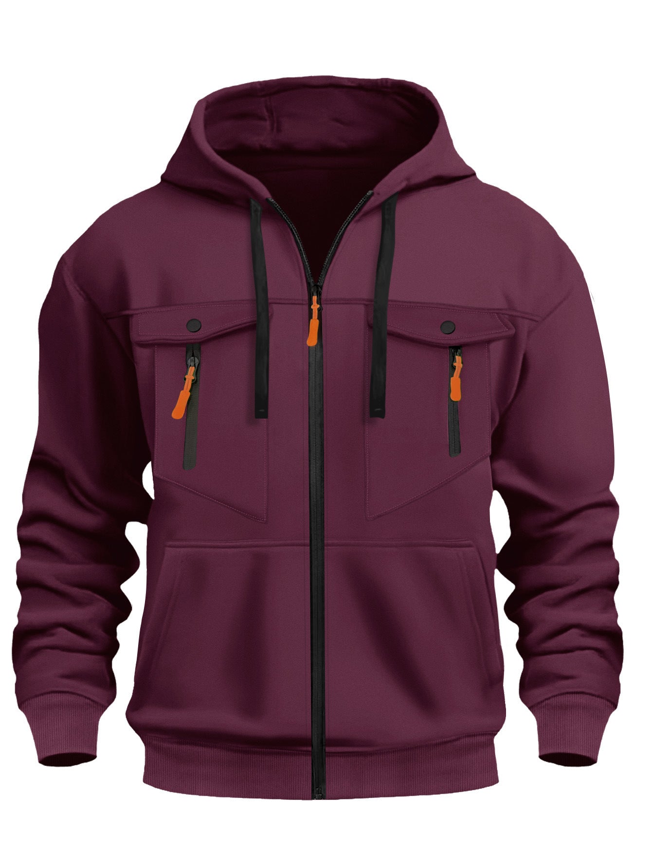 Herren Outdoor-Jacke Wasserdicht mit Reißverschlusstaschen Funktionell