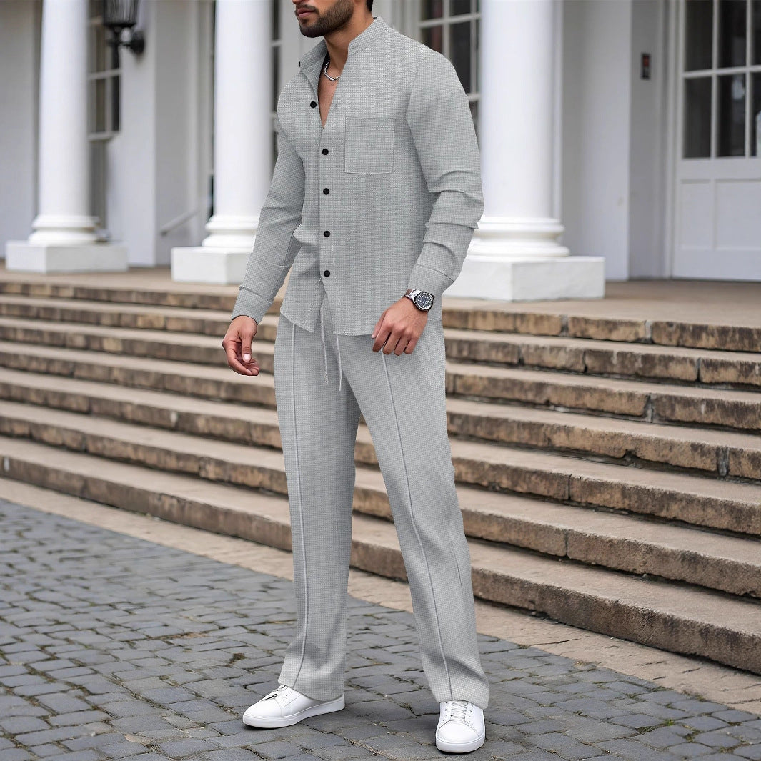 Herren Freizeithemd und Palazzo-Hose Modern Casual