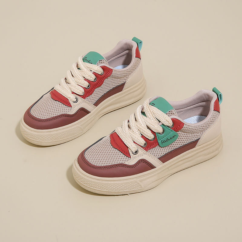 Damen Sneaker Atmungsaktiv Bequem Laufsohle Sportlich