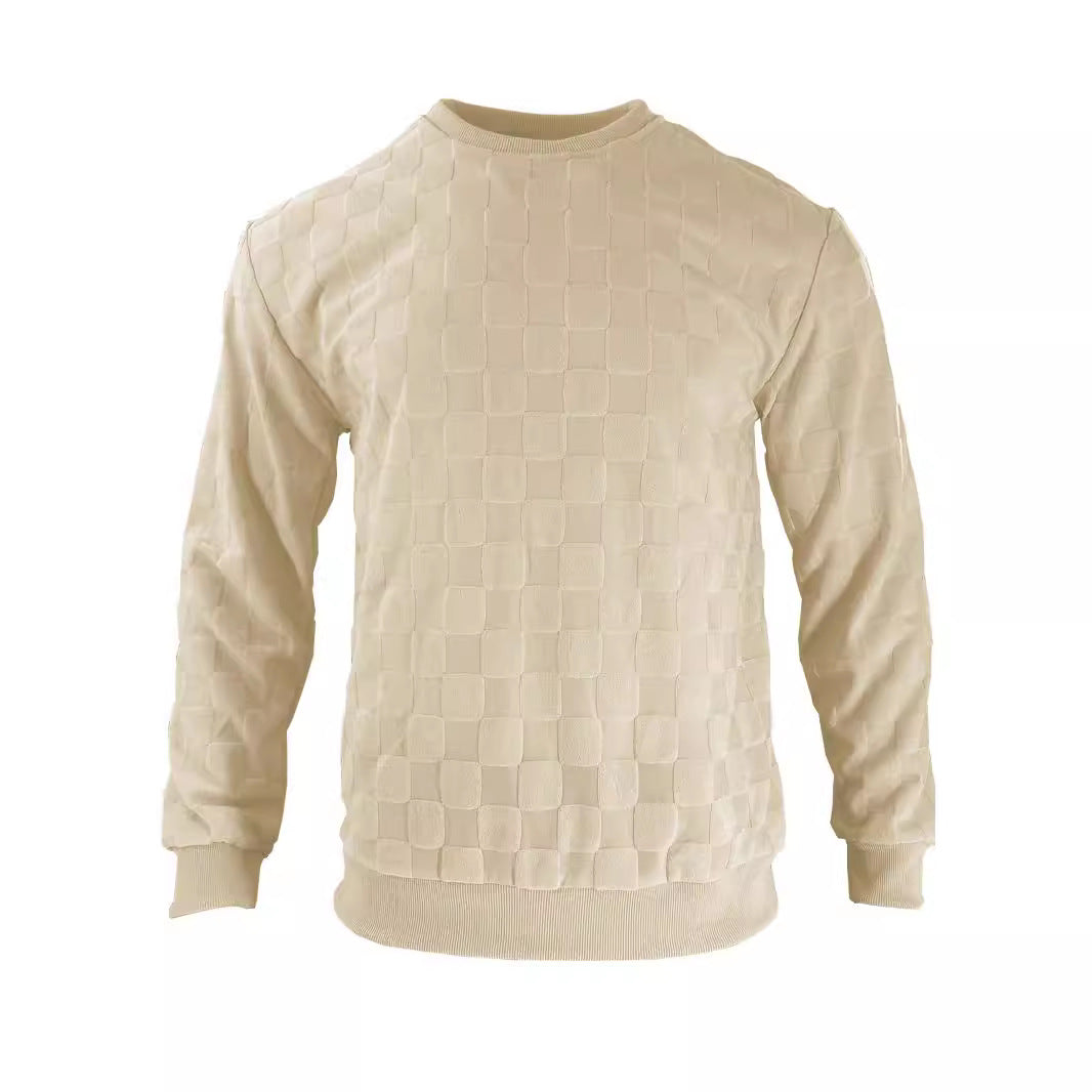 Herren Sweatshirt Modern Strukturdessin GrauUrban