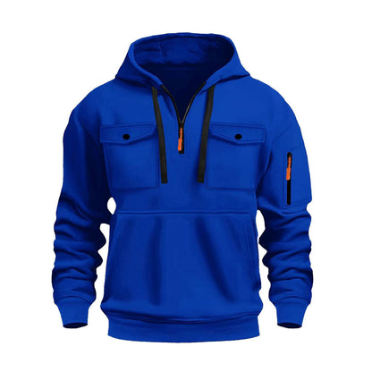Funktionspullover Herren Warm mit Taschen Outdoor