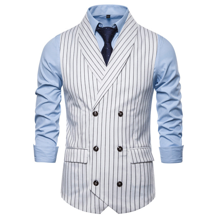 Herren Anzugweste Elegant Schwarze Slimfit