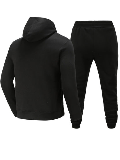 Herren Jogginganzug Sportlich mit Kapuze und Schriftzug