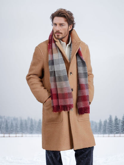 Herren Wollmantel Warm Stilvoll Winter