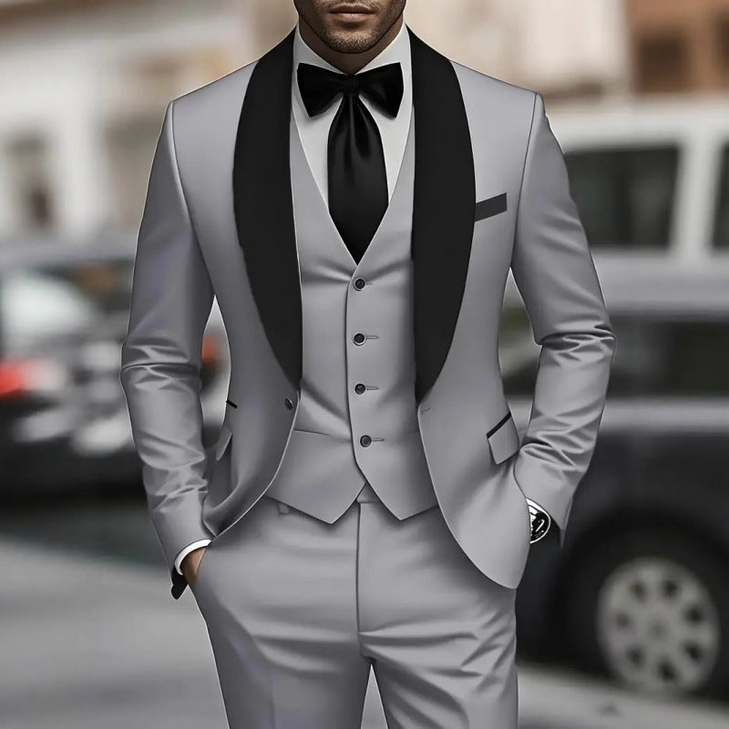 Herren Anzug Set Slim Fit Sakko Weste Modern - BerlinGlamour