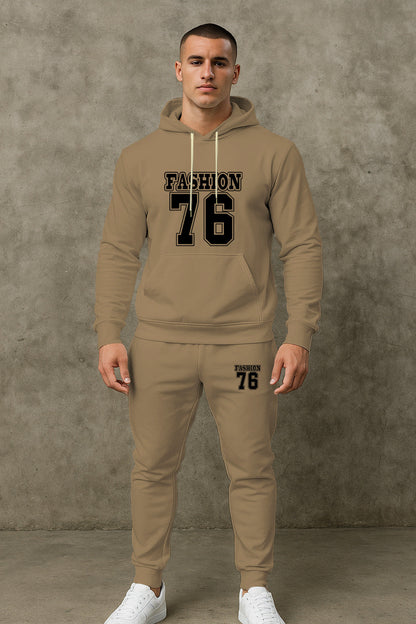 Herren Sport Set Hoodie Jogginghose Bequem Grau