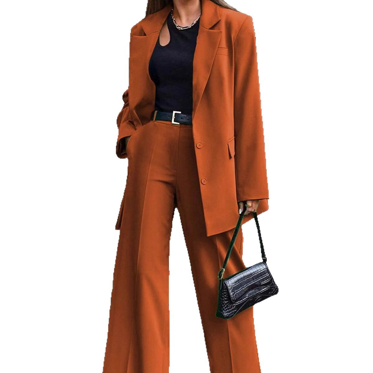 Damen Blazer Oversize Set Modern Elegant