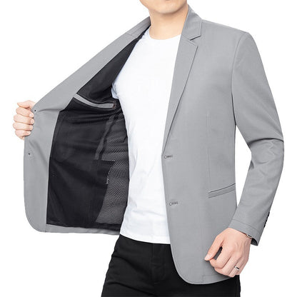 Herren Blazer Jacke Modern Slim Fit Technostoff