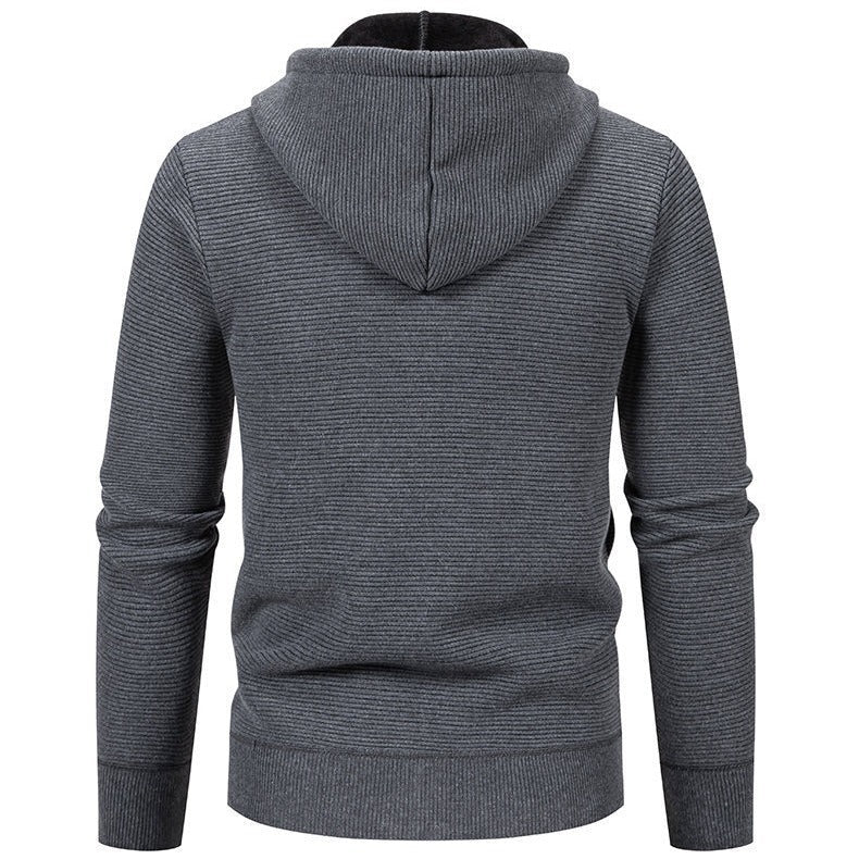 Herren Kapuzenjacke Modern Style Softshell Schwarz