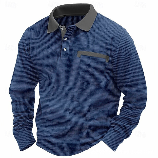 Herren Poloshirt Elegant Strukturiert Modern Berlin