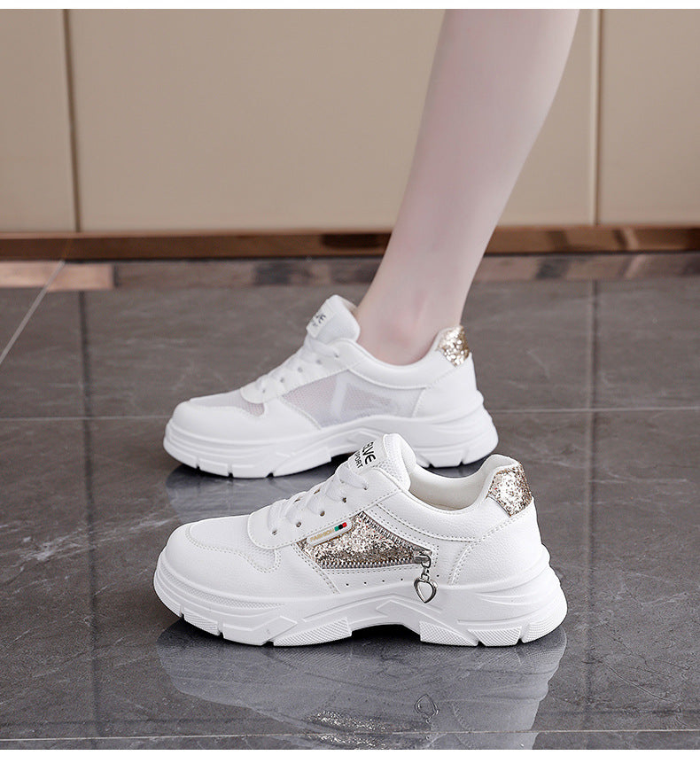 Damen Sneaker Modisch Funkelnd Atmungsaktiv